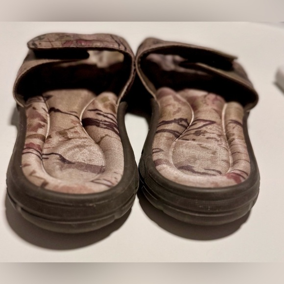 UNDER ARMOUR Women’s Ignite Camo Memory Foam Slip-on Velcro Sandals Flip Flops - Picture 7 of 12